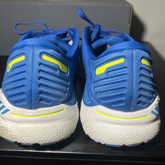 Brooks Adrenaline GTS 22 Mens Size 11.5 Supportive Blue Green Nightlife White - Picture 5 of 8